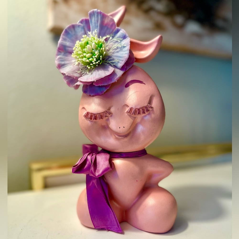 Wonderfully Wacky Kitschy Bunny Figurine